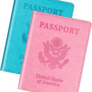 New Turquoise & Pink Passport Holder, Cruise Essentials Passport Wallet Cover
